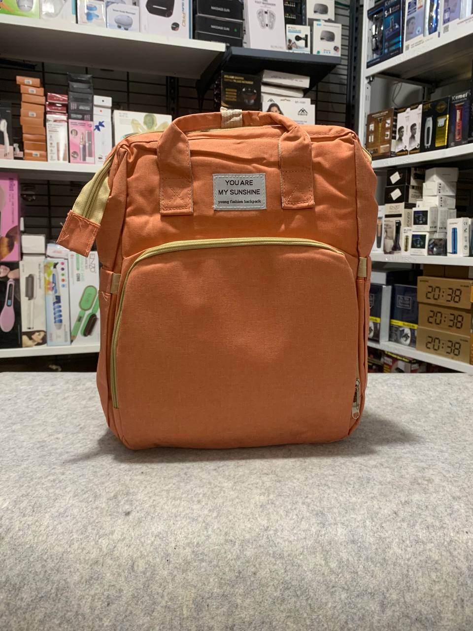 حقيبة حفاضات وسرير أطفال 3 في 1 قابلة للطي - Sac à dos à langer 3-en-1 pliable avec lit bébé