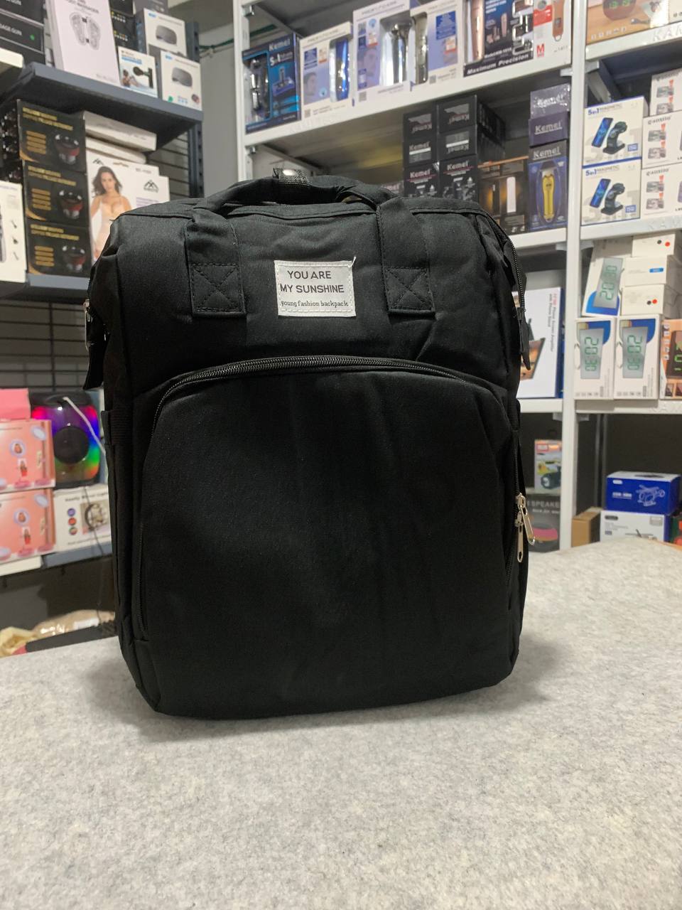 حقيبة حفاضات وسرير أطفال 3 في 1 قابلة للطي - Sac à dos à langer 3-en-1 pliable avec lit bébé