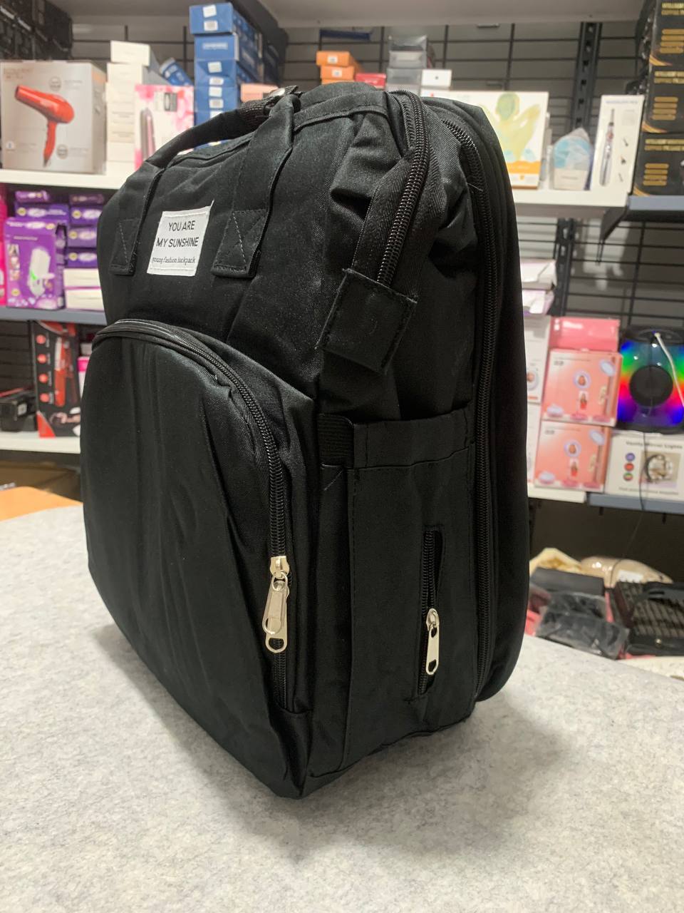 حقيبة حفاضات وسرير أطفال 3 في 1 قابلة للطي - Sac à dos à langer 3-en-1 pliable avec lit bébé