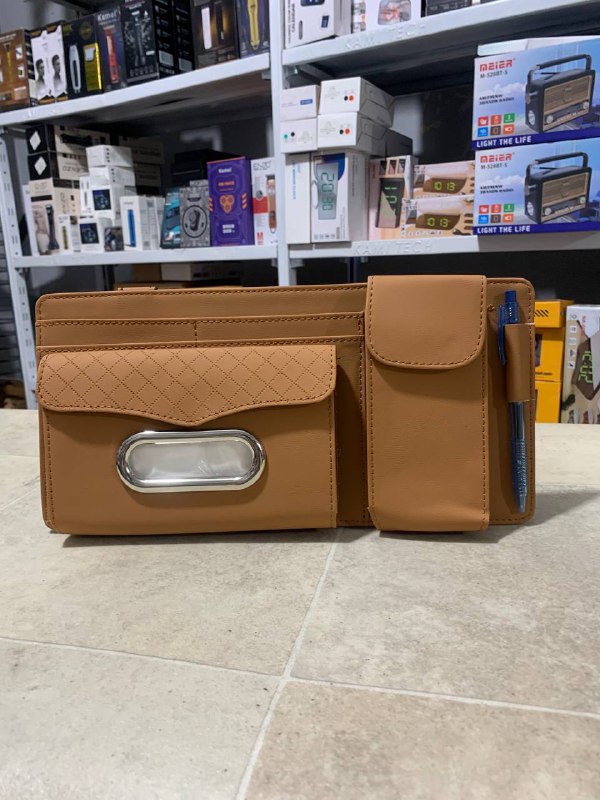 منظم حاجب شمس السيارة متعدد الوظائف من Quickdz Shop - Organisateur Pare-Soleil Voiture Universel Quickdz Shop avec Étui à Lunettes