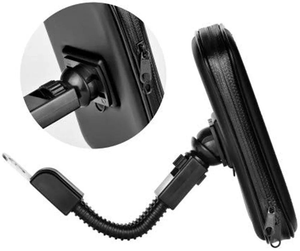 حامل هاتف احترافي مقاوم للماء وقابل للدوران 360 درجة لمقود الدراجة النارية - Support de téléphone Professionnel pour Le Guidon de Moto Imperméable et Rotative 360°