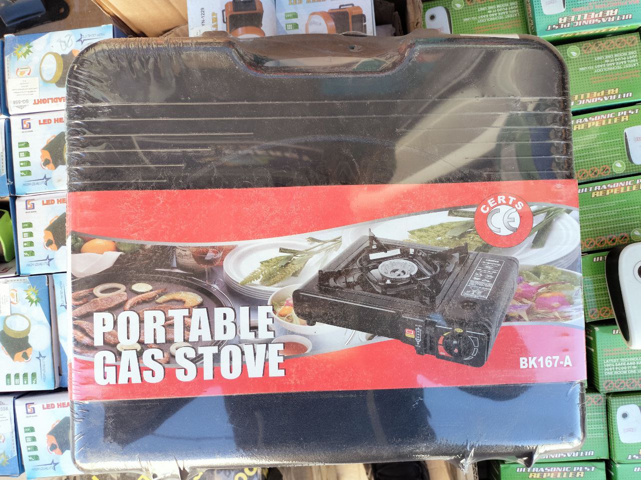 موقد غاز تخييم محمول Quickdz Shop إشعال ذاتي 2.9kW - Réchaud à gaz de camping Quickdz Shop portable allumage automatique 2.9kW