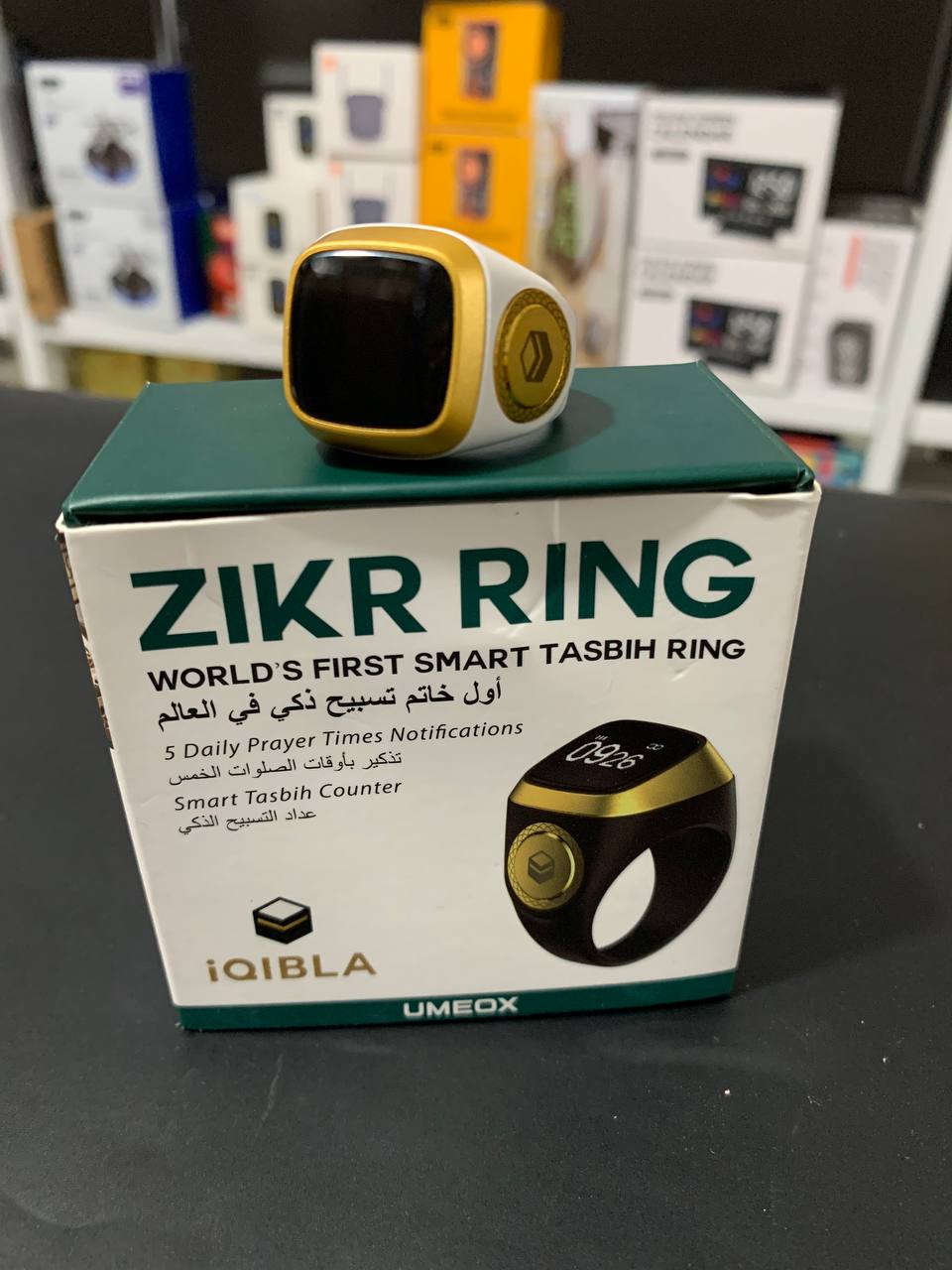 خاتم التسبيح الذكي Zikr1 IQIBLA - عداد إلكتروني بلوتوث - Bague de Tasbih Intelligente Zikr1 IQIBLA - Compteur Électronique Bluetooth