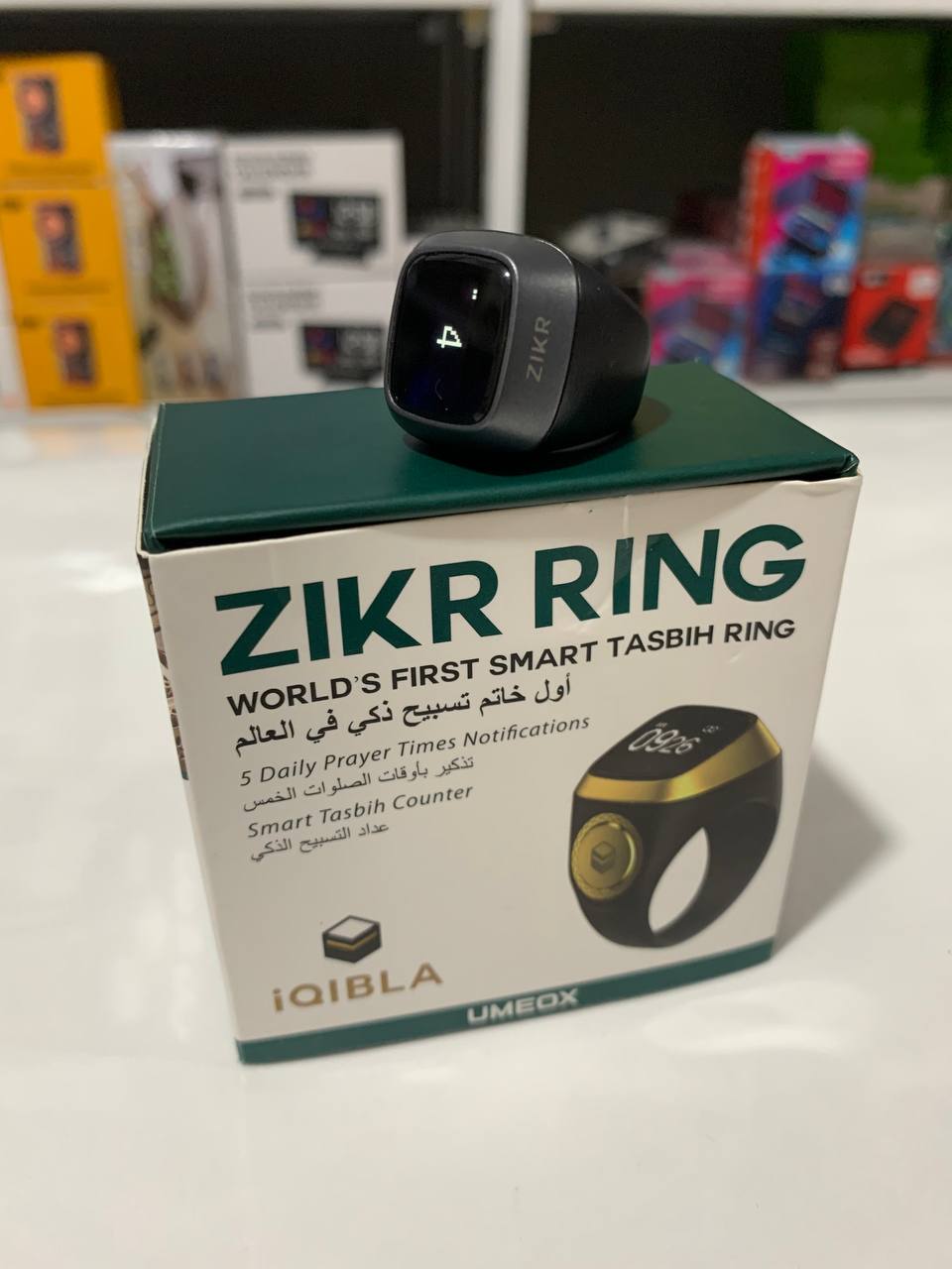 خاتم التسبيح الذكي Zikr1 IQIBLA - عداد إلكتروني بلوتوث - Bague de Tasbih Intelligente Zikr1 IQIBLA - Compteur Électronique Bluetooth