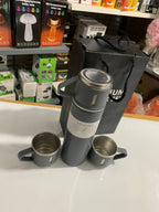 طقم ترمس حراري 500 مل مع 3 أكواب ستانلس ستيل - Ensemble Thermos 500ml avec 3 Tasses Thermiques en Acier Inoxydable