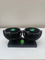مروحة سيارة مزدوجة 12V دوارة 360° بسرعتين - Quickdz Shop - Double Ventilateur Voiture 12V Rotatif 360° 2 Vitesses - Quickdz Shop