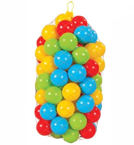 50 كرة لعب ملونة للأطفال 7.5 سم مع حقيبة حمل - Sac de 50 Balles de Jeu Multicolores pour Enfants 7.5cm avec Sac de Transport