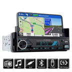 راديو سيارة STC بلوتوث 1 DIN FM USB SD AUX-in مع حامل هاتف وشحن سريع MP3-7509 - Autoradio STC Bluetooth 1 DIN FM USB SD AUX-in avec Support Téléphone & Charge Rapide MP3-7509