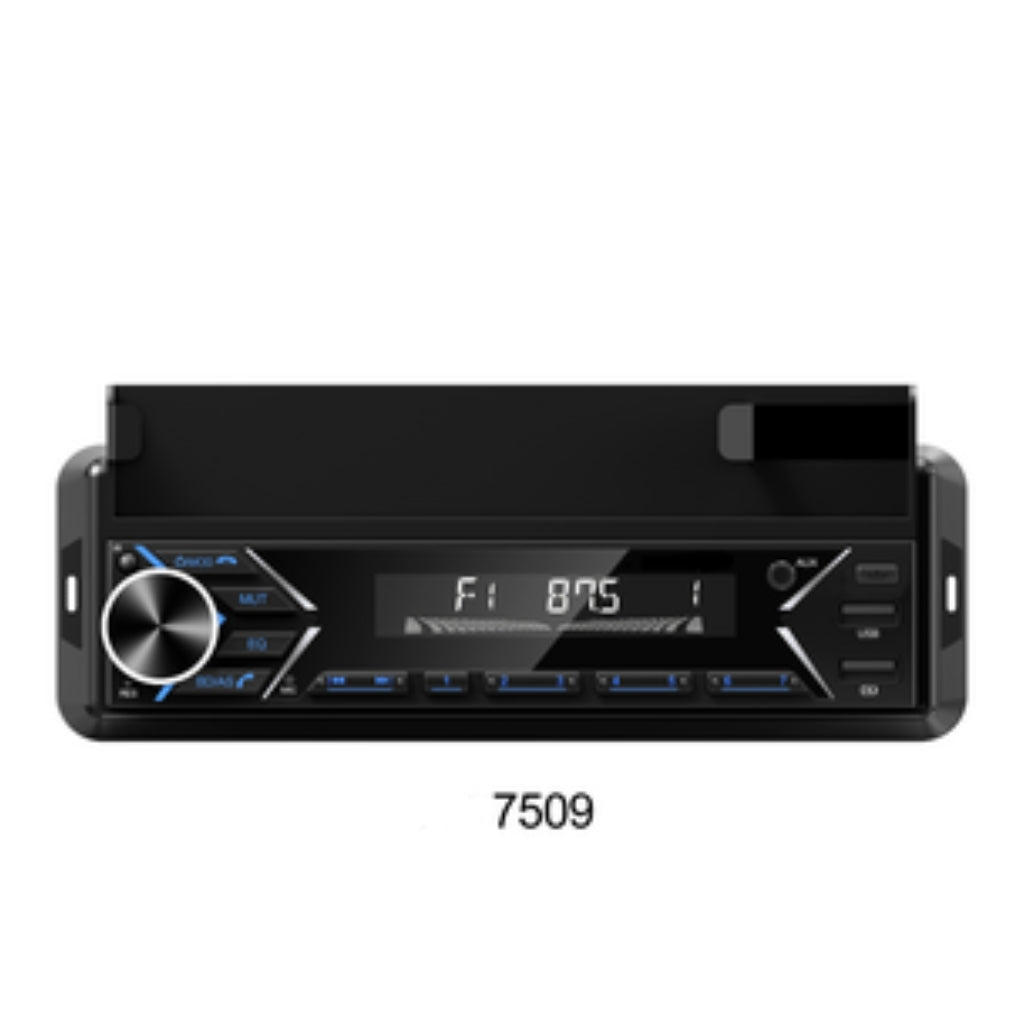 راديو سيارة STC بلوتوث 1 DIN FM USB SD AUX-in مع حامل هاتف وشحن سريع MP3-7509 - Autoradio STC Bluetooth 1 DIN FM USB SD AUX-in avec Support Téléphone & Charge Rapide MP3-7509