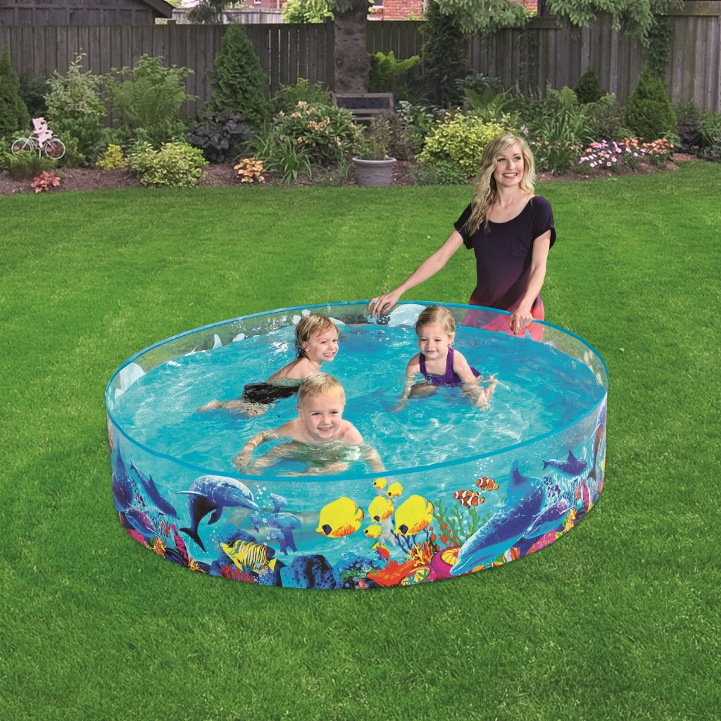 مسبح أطفال دائري أكواريوم فينيل/PVC شفاف 183x38 سم Bestway 55030 - Piscine Ronde Enfant Aquarium Vinyle/PVC Transparente 183x38cm Bestway 55030