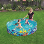 مسبح أطفال دائري أكواريوم فينيل/PVC شفاف 183x38 سم Bestway 55030 - Piscine Ronde Enfant Aquarium Vinyle/PVC Transparente 183x38cm Bestway 55030