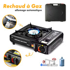 موقد غاز تخييم محمول Quickdz Shop إشعال ذاتي 2.9kW - Réchaud à gaz de camping Quickdz Shop portable allumage automatique 2.9kW