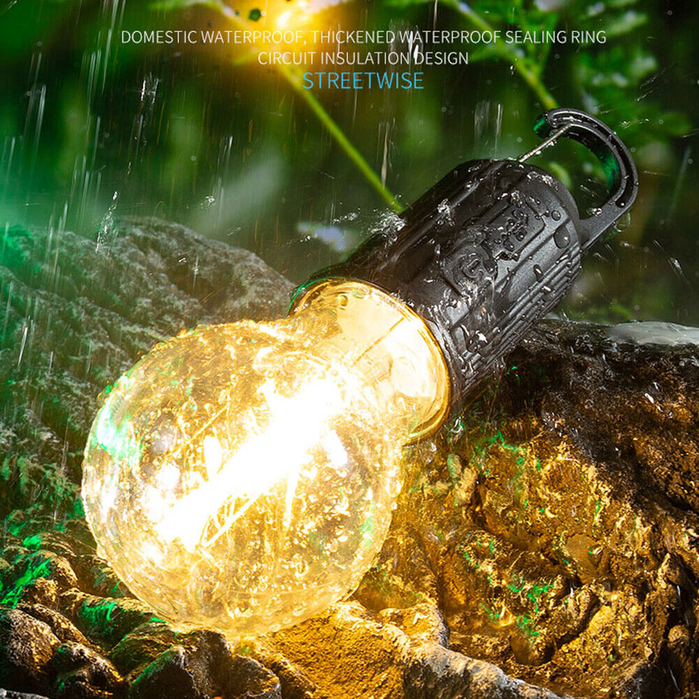 مصباح تخييم LED محمول Quickdz Shop، قابل لإعادة الشحن، مقاوم للماء، 3 أوضاع إضاءة T01 - Lampe de Camping LED Portable Quickdz Shop Rechargeable Étanche 3 Modes T01