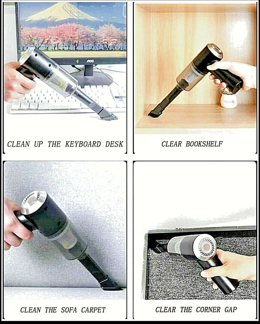 مكنسة كهربائية لاسلكية 2 في 1 للسيارة والمنزل 12V 120W - Aspirateur sans fil 2-en-1 Voiture & Maison 12V 120W