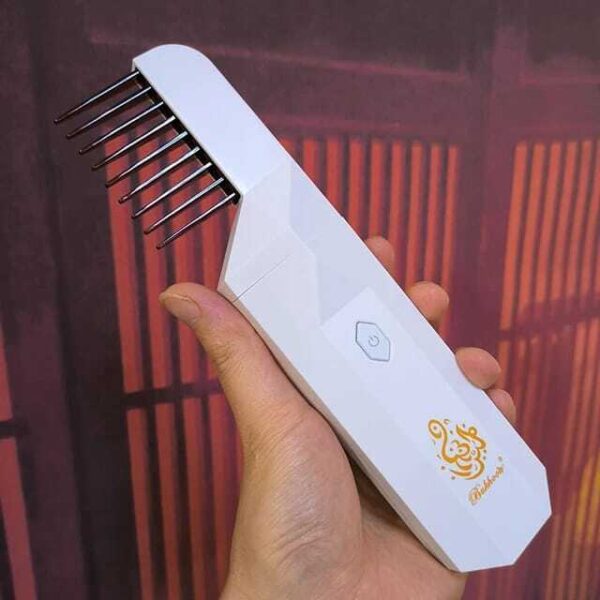 مبخرة شعر إلكترونية ومشط 2 في 1 – بخور رمضان - Brûleur d'encens électronique et peigne à cheveux 2-en-1 – Bukhoon Ramadan