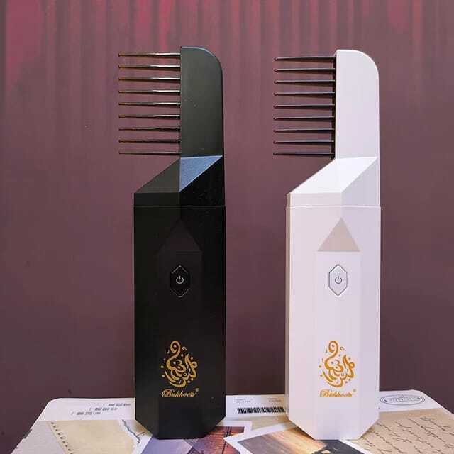 مبخرة شعر إلكترونية ومشط 2 في 1 – بخور رمضان - Brûleur d'encens électronique et peigne à cheveux 2-en-1 – Bukhoon Ramadan