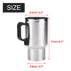 ترمس كهربائي للسيارة 12V - كوب تسخين الماء والقهوة والشاي 450 مل - Thermos Électrique Chauffant Voiture 12V - Tasse Chauffe-Eau Café Thé 450ml