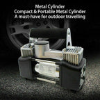 Compresseur automobile à double piston, 70 L/min, tuyau de 3 mètres, 12 V