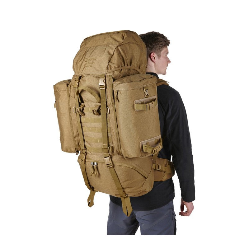 حقيبة ظهر تكتيكية احترافية 90 لتر - نايلون 800D مقاوم للماء - Sac à dos Randonnée Professionnel 90L - Nylon 800D Étanche Kaki