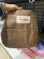 حقيبة ظهر نسائية أكسفورد مضادة للسرقة ومقاومة للماء - رمادي - Sac à dos Oxford Antivol Étanche pour Femme - Gris