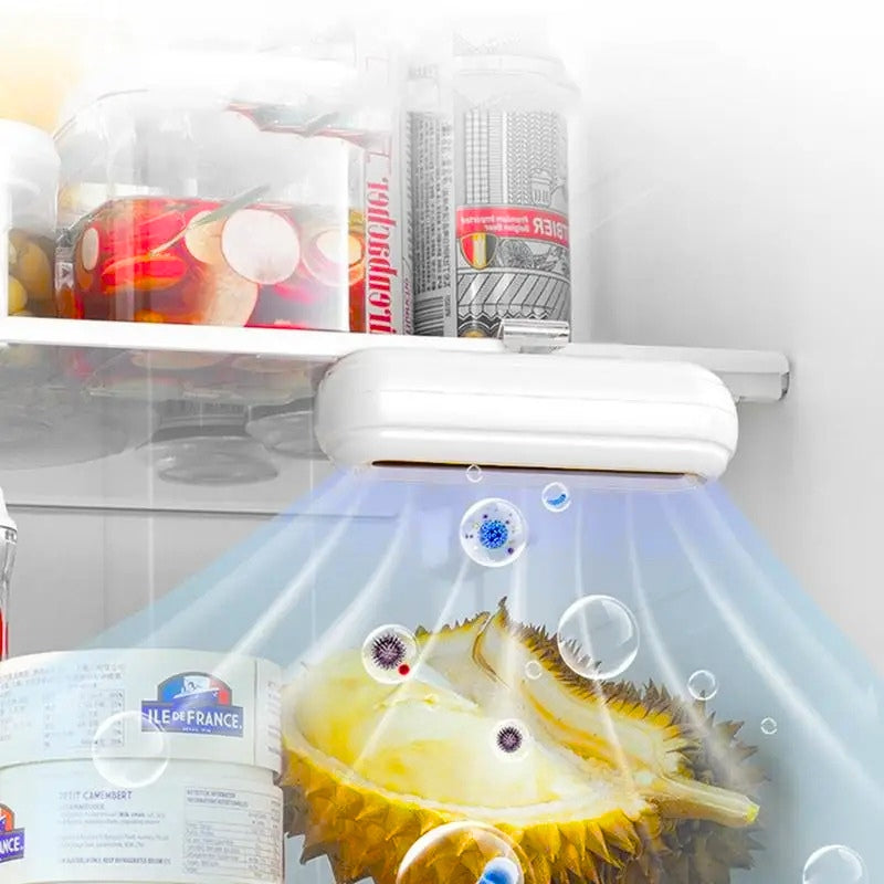 Purificateur d'air pour réfrigérateur et stérilisateur , désodorisant , garde les aliments et la fraîcheur منقي ومعقم هواء الثلاجة، ومزيل الروائح الكريهة، ويحافظ على الطعام طازجًا
