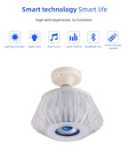 Ampoule musicale LED haut-parleur intégré Crystal Avec Bluetooth et télécommande 24W