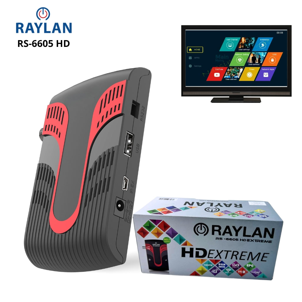 جهاز استقبال Raylan RS-6605 HD رقمي فضائي - Récepteur Satellite Numérique HD Raylan RS-6605