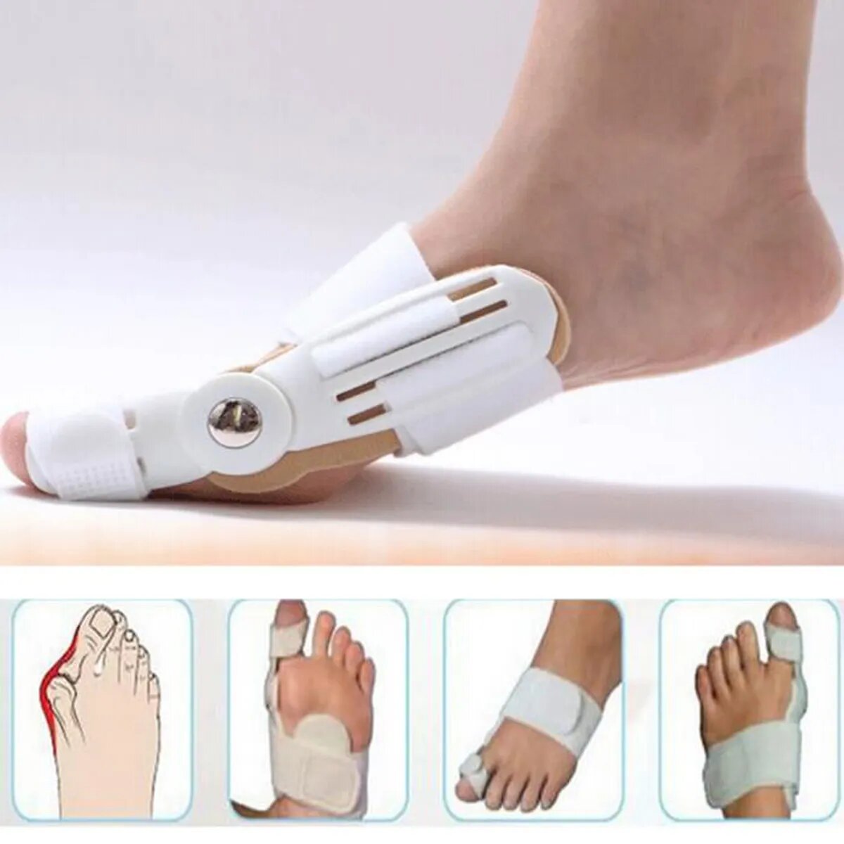 مصحح إبهام القدم العلاجي – بيج - Correcteur d'Hallux Valgus Thérapeutique – Beige